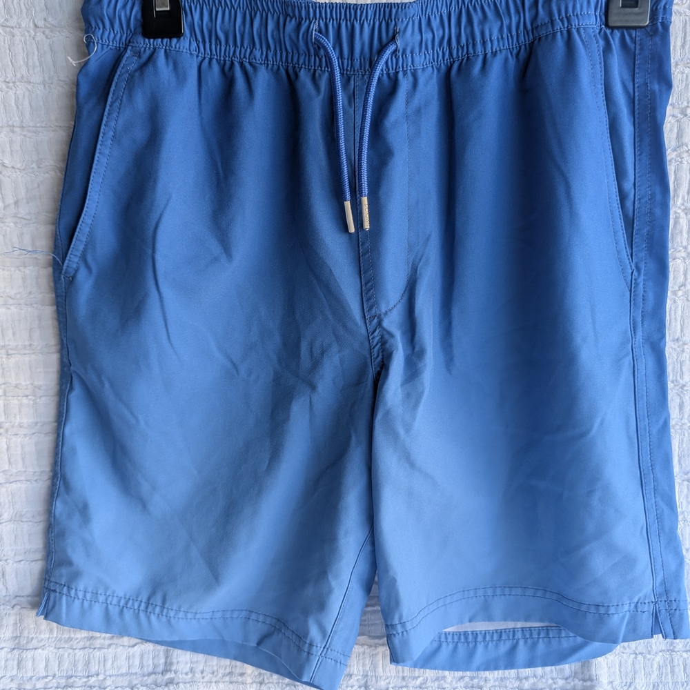Kids Blue Elastic-Waist Shorts